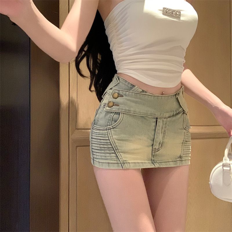 Summer Clothing Drop - 2026 夏新作 Y2k ミニスカート 伸縮性のある透け防止 ボディコン