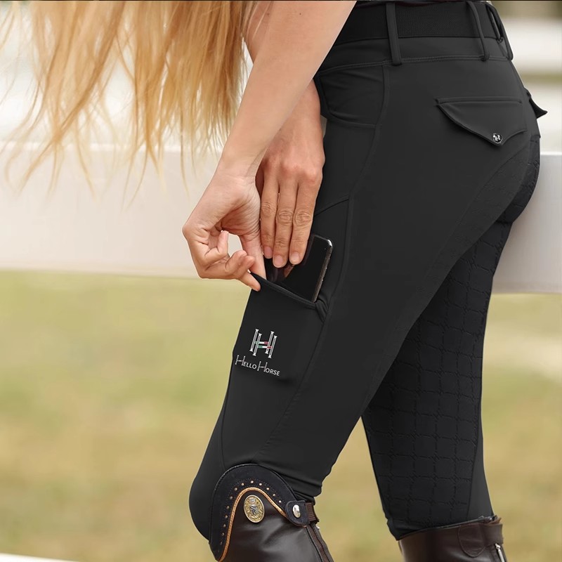 Summer Equestrian Clothing - ハローホース乗馬パンツ 春夏通気性 レディース乗馬パンツ 乗馬用シリコン素材乗馬服
