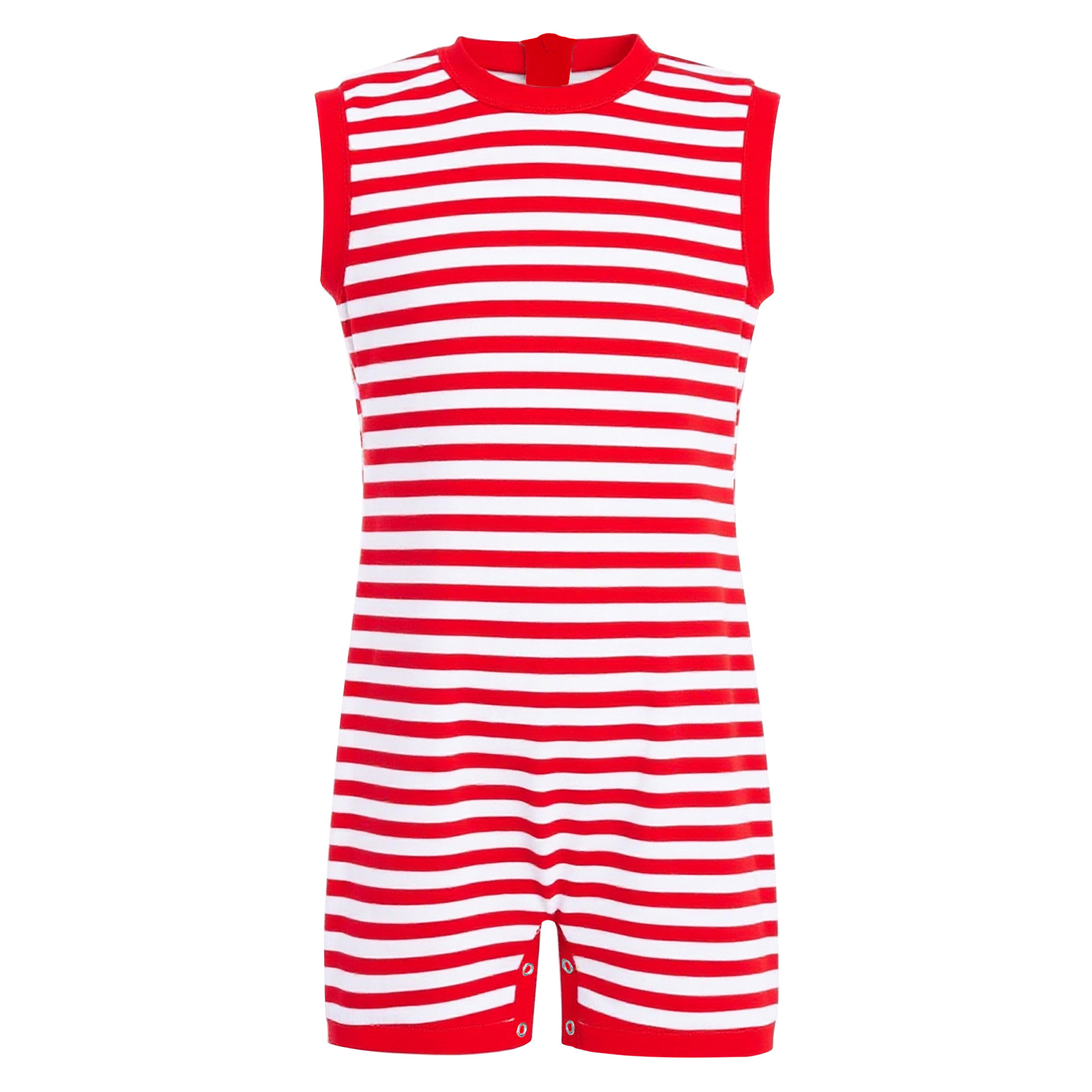 Summer Clothing Needs - 子供男の子女の子ワンピース特別ニーズジャンプスーツ適応服長袖アンチストリップバックジッパーストライプロンパースユニタード