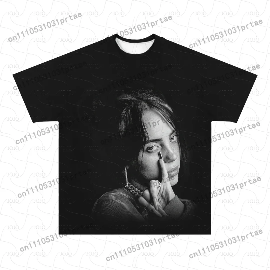 ビリー・アイリッシュ レトロ柄 Tシャツ 2025 夏 メン - Summer Clothing Men 2025 のレビューと価格