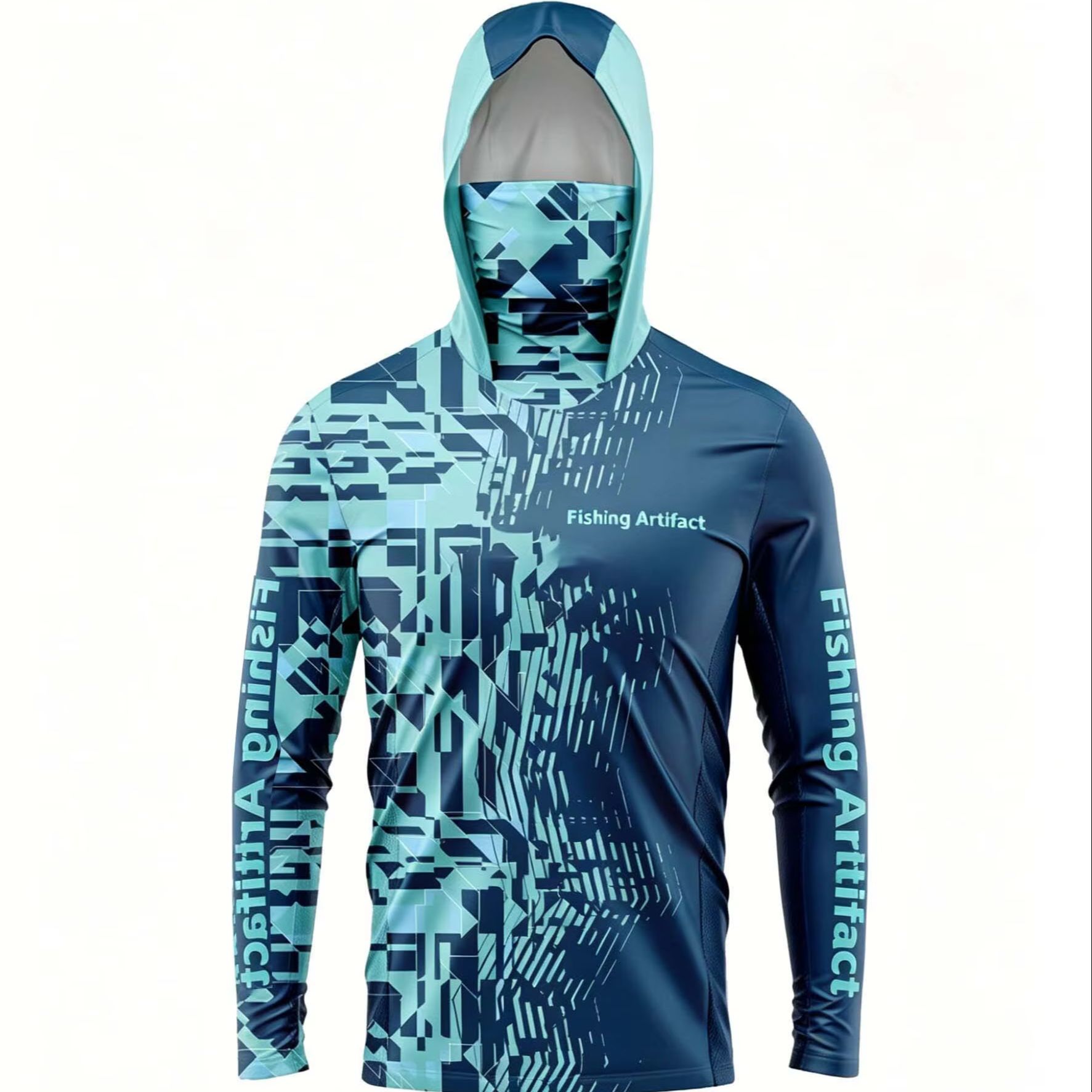 メンズ用、夏の釣り用パーカー。長袖でマスク付き。通気性が良く - Summer Clothing Men のレビューと価格
