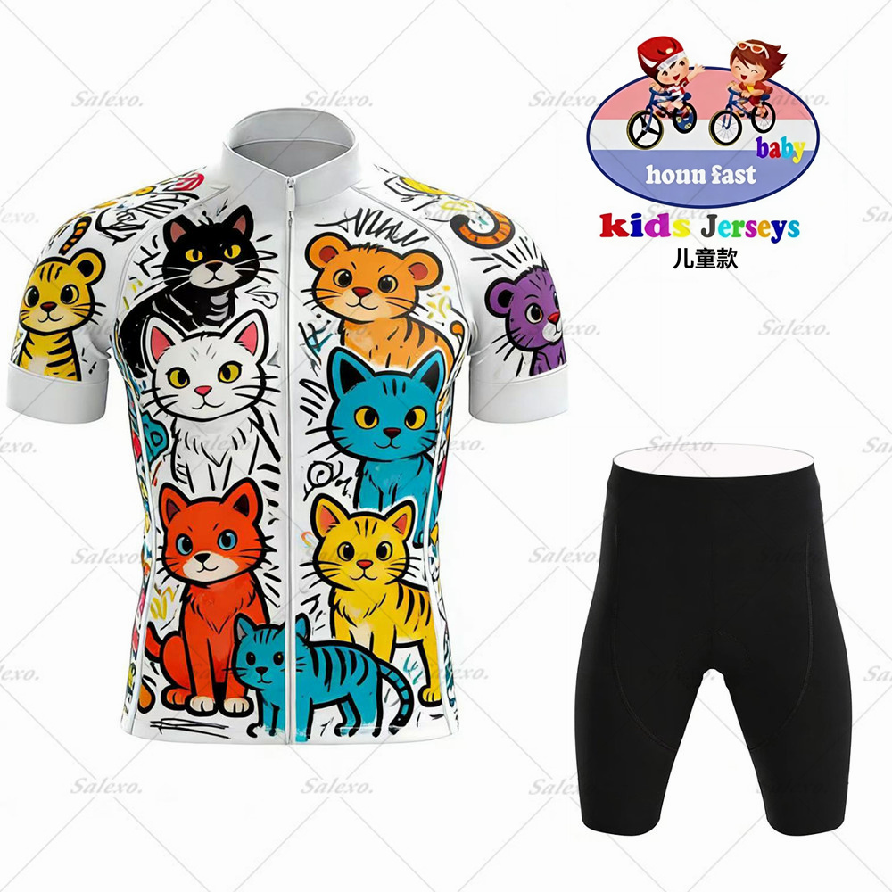 ベビー 2026 キッズサイクリングジャージセット男の子女の - Summer Clothing Kids Sale のレビューと価格
