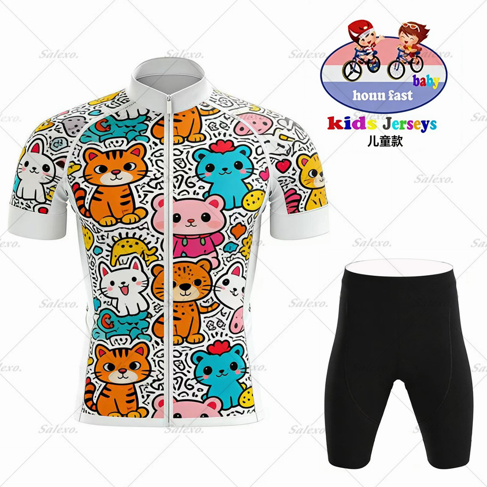 ベビー 2026 キッズサイクリングジャージセット男の子女の - Summer Clothing Kids Sale のレビューと価格
