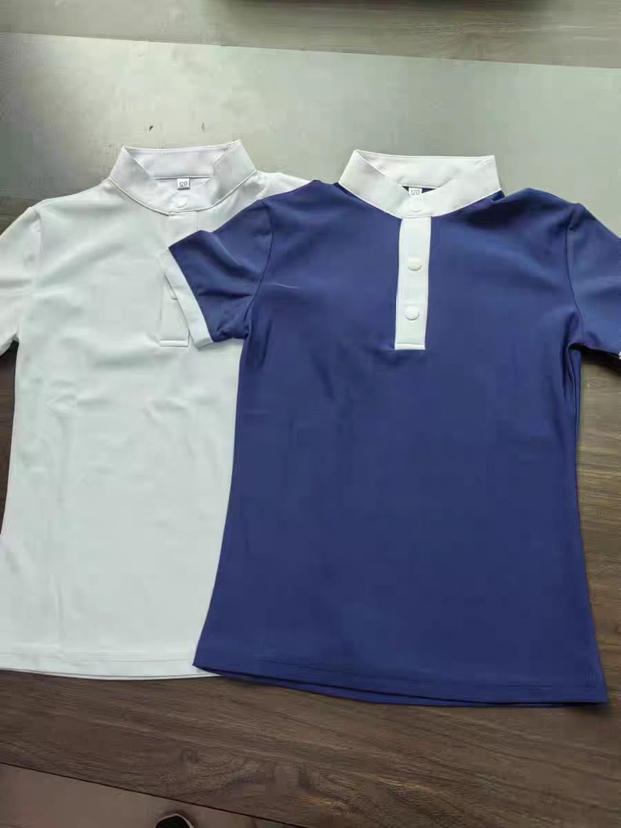 夏用子供用半袖乗馬Tシャツ子供用乗馬服夏用半袖速乾性高弾性 - Summer Equestrian Clothing のレビューと価格