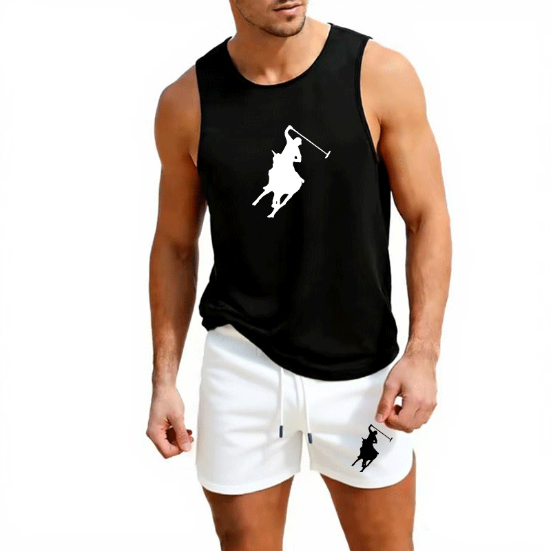 ヨーロッパメンズサマーベスト＆ショーツセット 2ピース アウ - Summer Clothing Men のレビューと価格