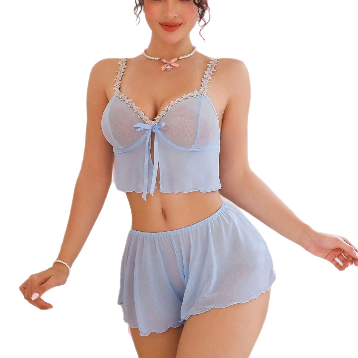 2ピース ウェスタン風 セクシー ピンク 可愛い ラウンジウ - Summer Clothing For Women のレビューと価格
