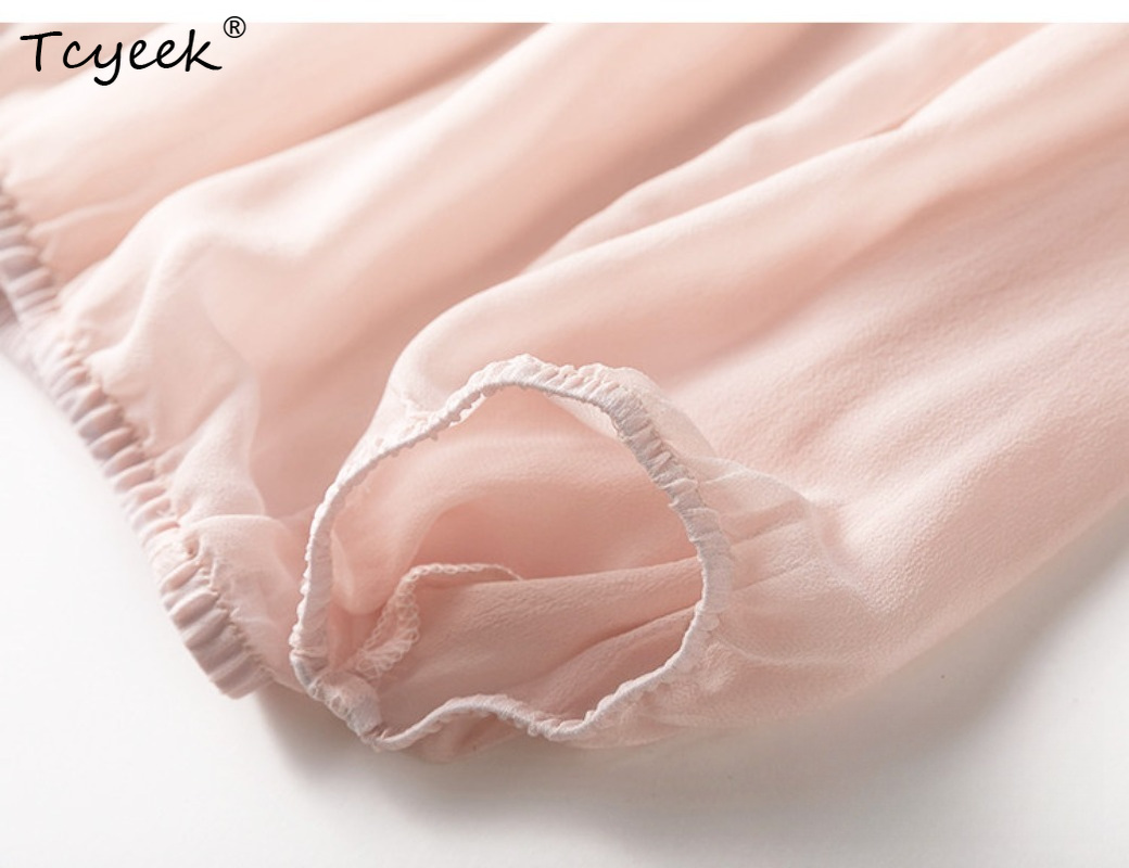 Tcyeek 100% 本物の桑シルク女性トップス 2026 - Summer Clothing For Women のレビューと価格