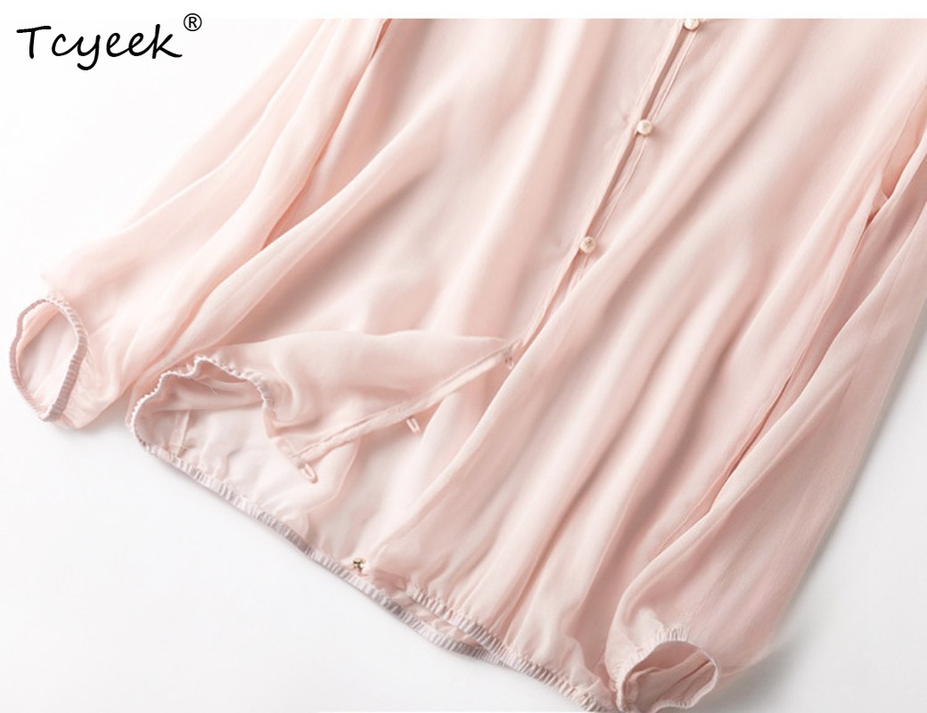 Tcyeek 100% 本物の桑シルク女性トップス 2026 - Summer Clothing For Women のレビューと価格