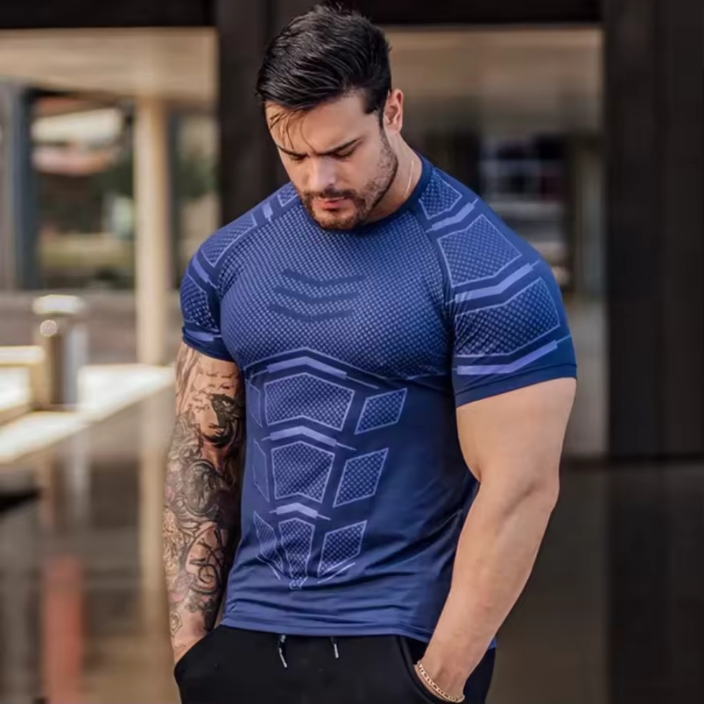 2025 男性ランニングスポーツ Tシャツトレーニング速乾タ - Summer Clothing Men 2025 のレビューと価格