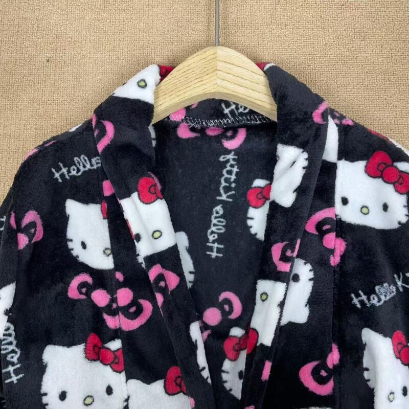 ナイトガウン ハローキティ 新しい秋冬暖かいミッドレングスバ - Summer Cloth のレビューと価格