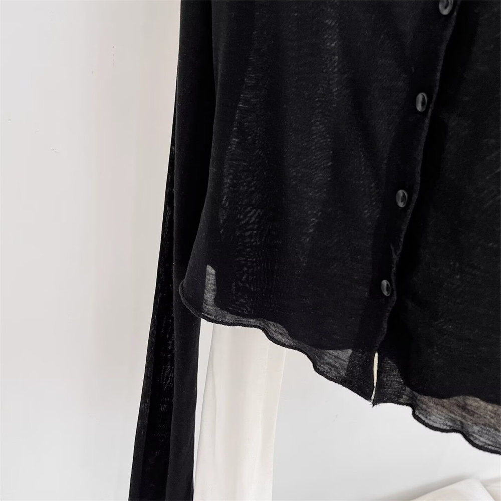 白い服2026夏カーディガンアイスシルク薄手ウエストスリム女 - Summer Clothing Yarn のレビューと価格