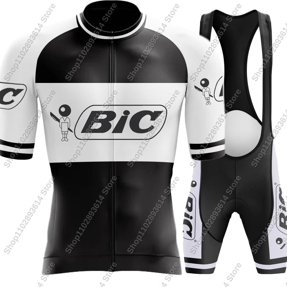 Bic Team Cycling Jersey Set,レト - Summer Clothing Men 2025 のレビューと価格