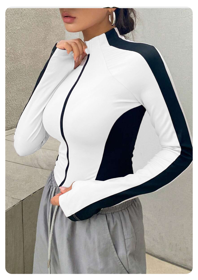 ヨガウェア スタンドアップカラージャケット アウトドアスポー - Summer Clothing For Women のレビューと価格