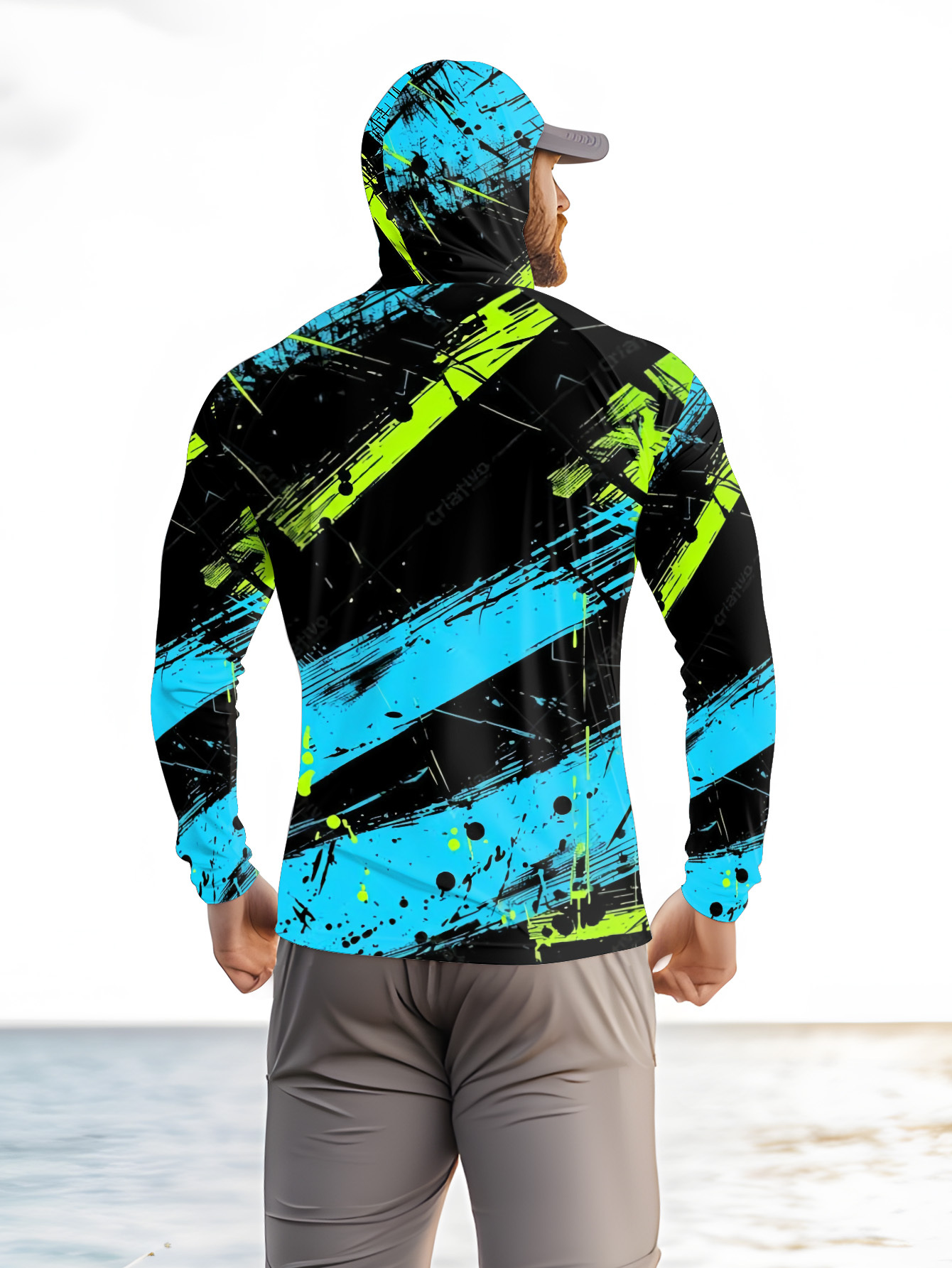 釣り用フーディー メンズ 長袖 速乾性 通気性 UVカット  - Summer Clothing Men のレビューと価格