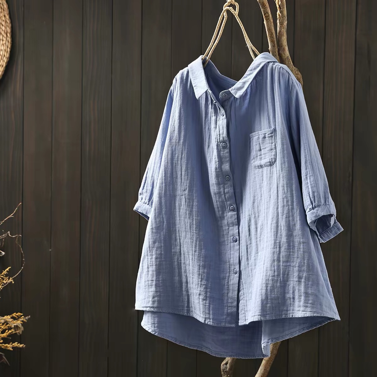 プラスサイズの女性用衣類、和風の綿糸を使用したピンク、ブルー - Japan Summer Clothing Women のレビューと価格