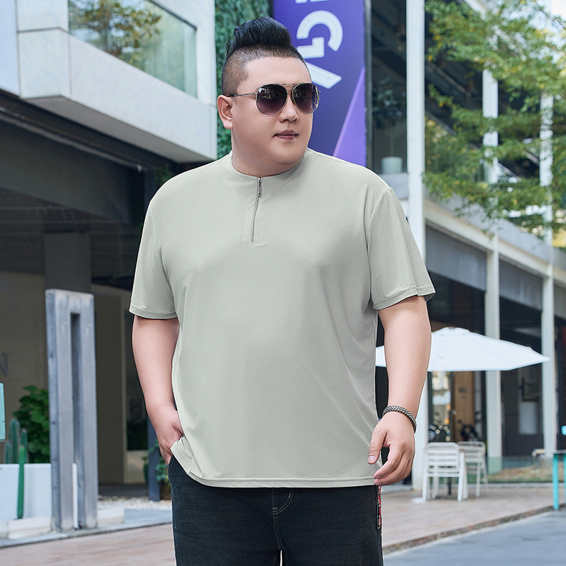 ビッグサイズ 9XL メンズ アイスシルク ヘンリーシャツ  - Summer Clothing For Young Men のレビューと価格