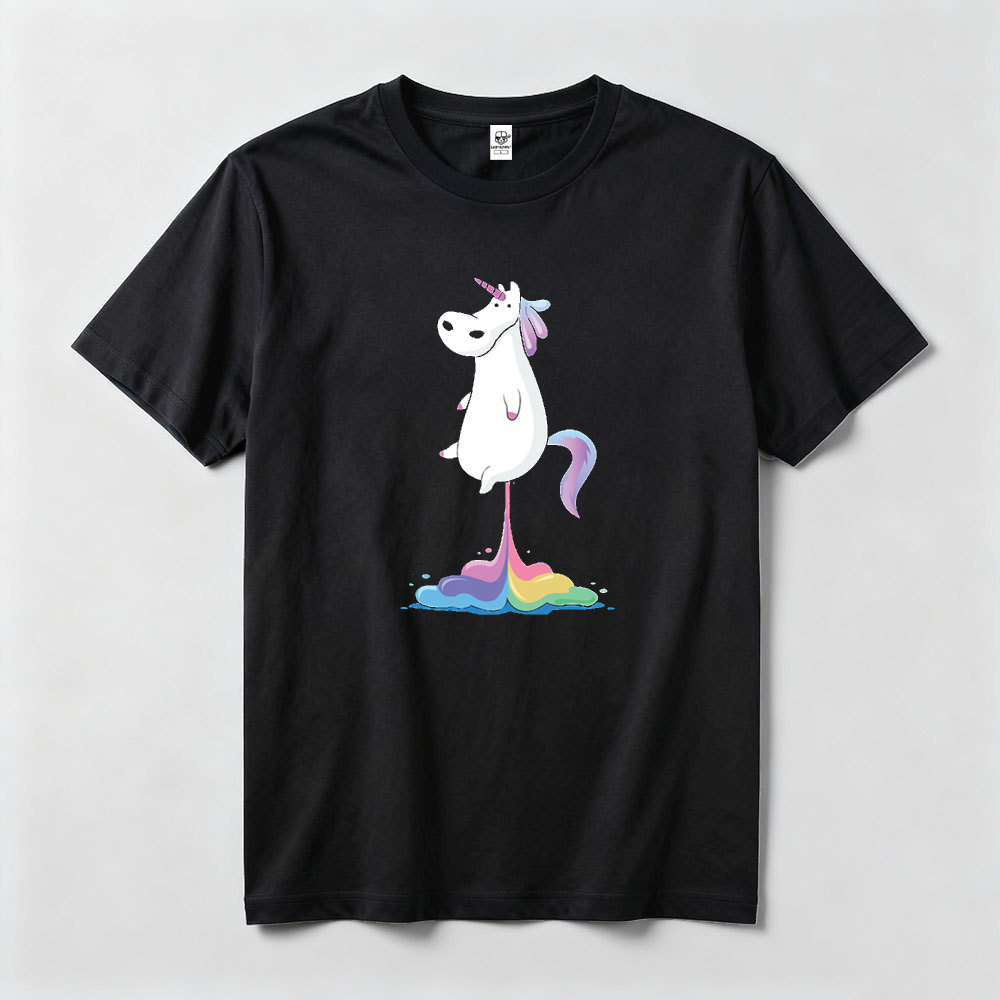 面白い奇妙なかわいいユーモア漫画ぽっちゃりレインボーユニコー - Summer Clothing Drawing のレビューと価格