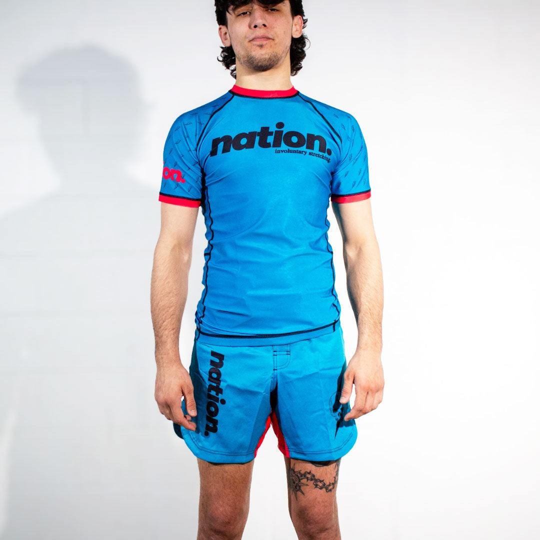 マーダーヨガBJJラッシュガード＆ファイトショーツセット耐久 - Summer Clothing For Young Men のレビューと価格