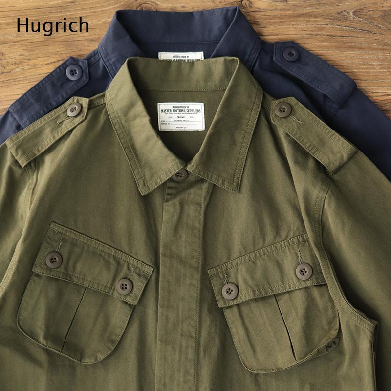 メンズ軽量コットンアーミーグリーンエポレットマルチポケットミ - Summer Cloth のレビューと価格