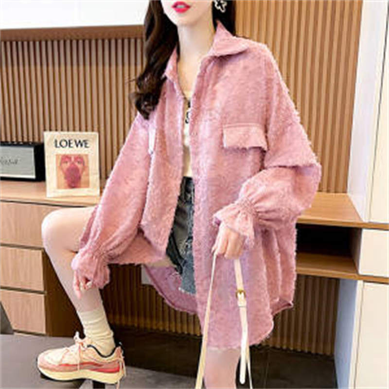 女性韓国ルースレース日焼け防止服ジャケット女性春夏新 UV  - Summer Clothing Drop のレビューと価格