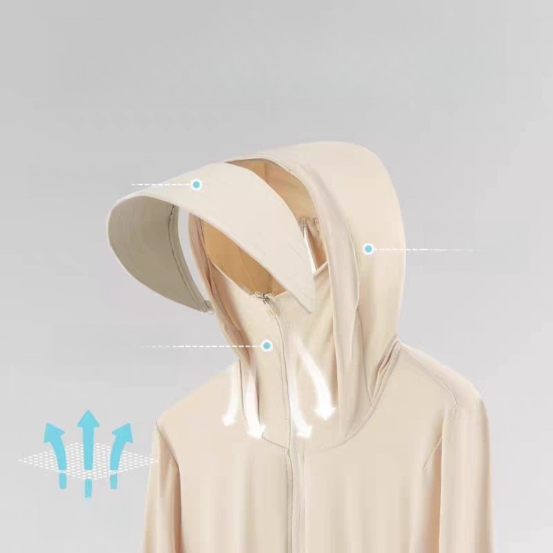 夏用アイスシルクオリジナル糸日焼け止め服、女性用取り外し可能 - Summer Clothing Yarn のレビューと価格