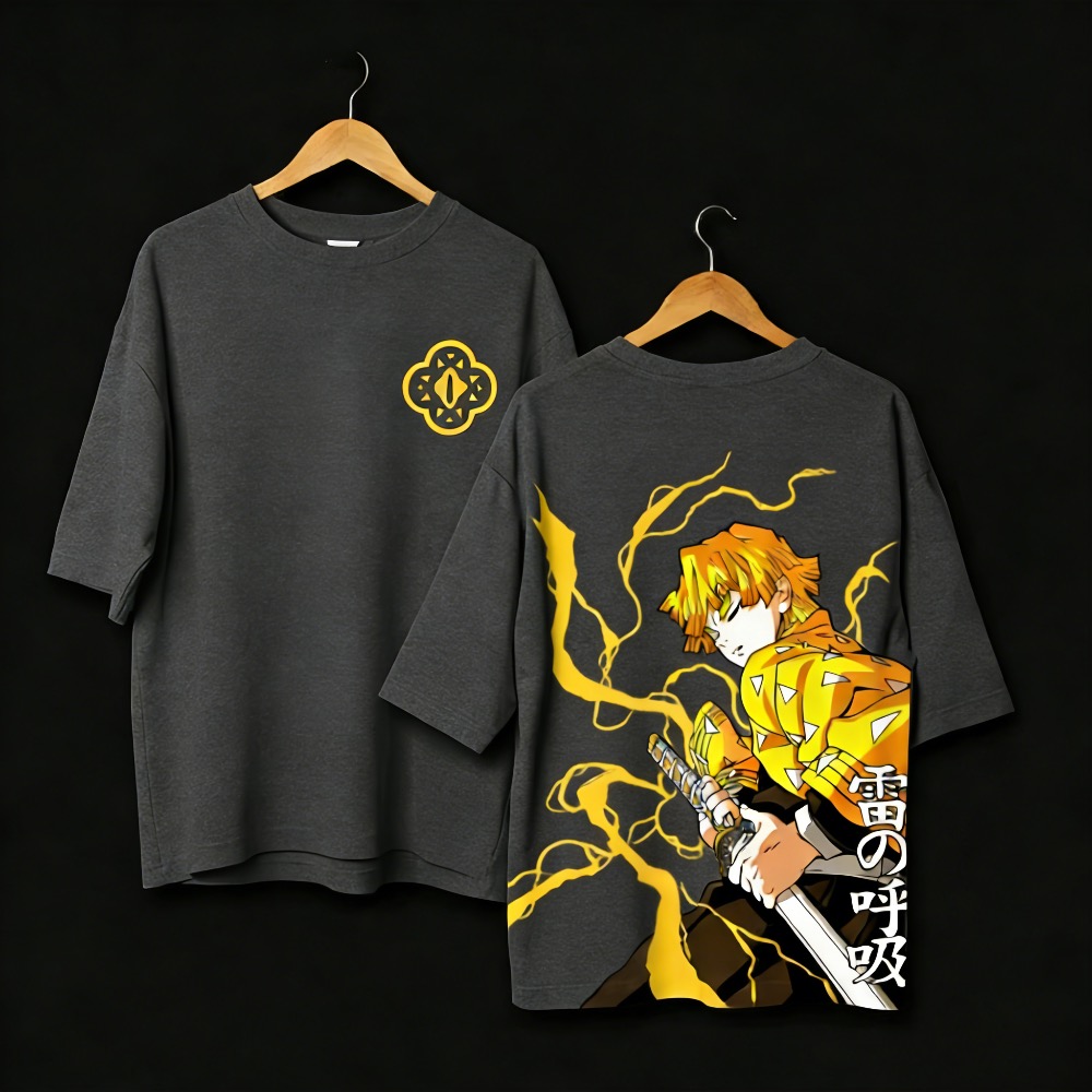 プラスサイズデーモンスレイヤーアニメプリント男性、女性 Tシ - Japan Summer Clothing Women のレビューと価格