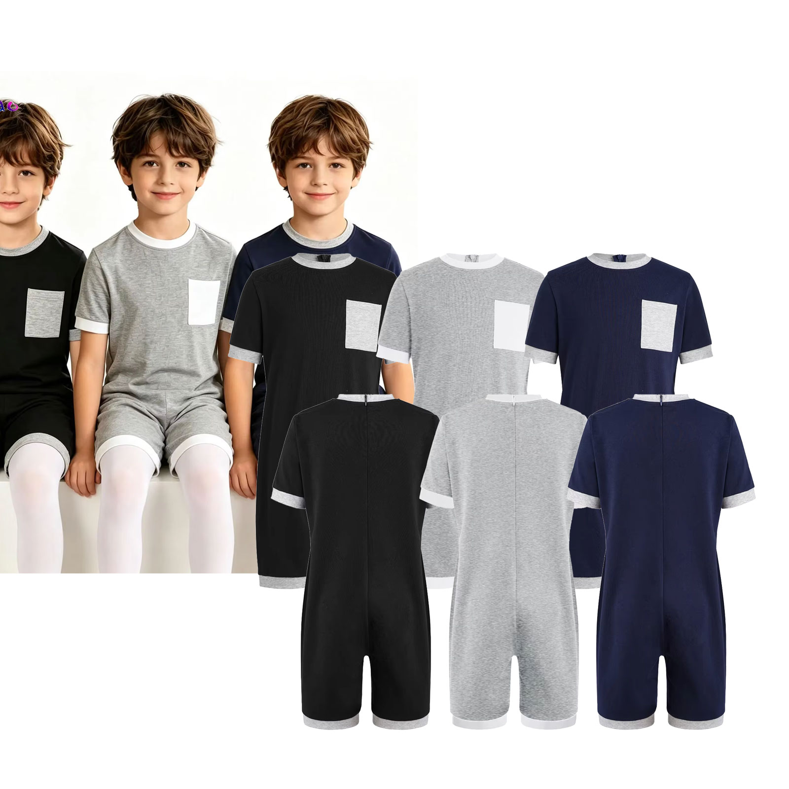 3ピース ユニセックス キッズ 特殊ニーズ対応服 自閉症感覚 - Summer Clothing Needs のレビューと価格