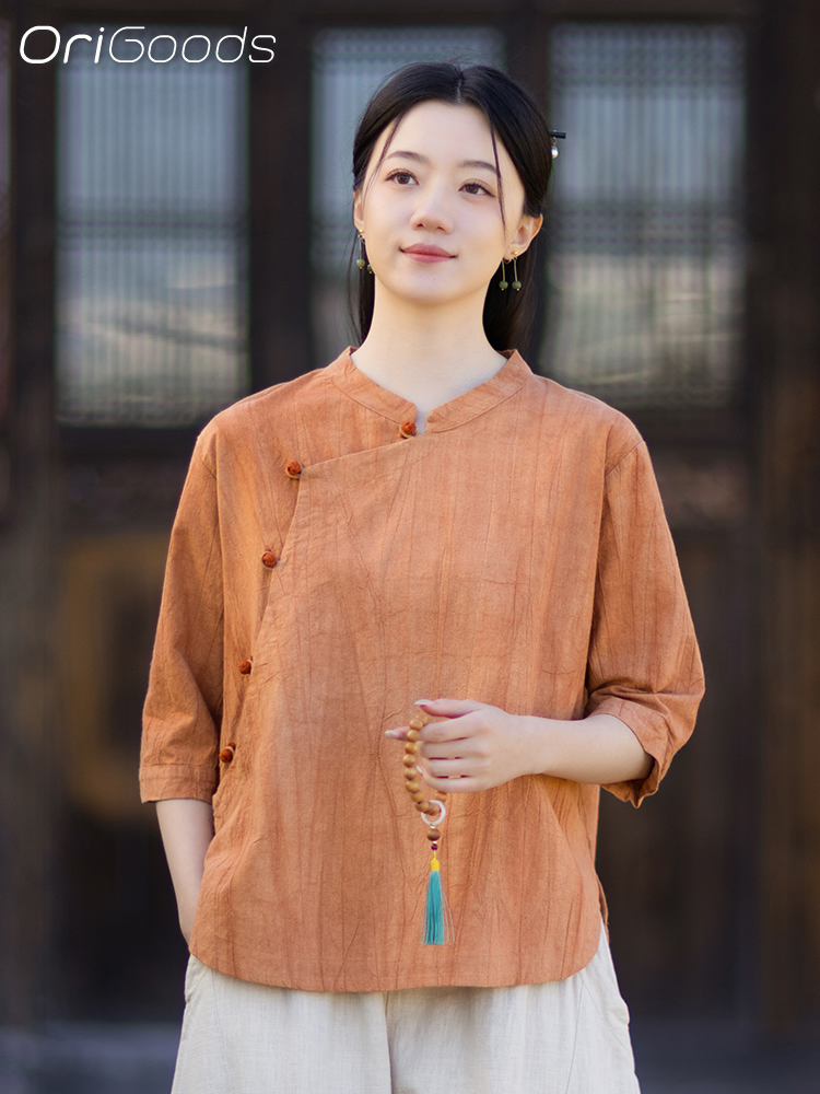 OriGoods タイダイシャツ 女性用 ラミーコットン ル - Japan Summer Clothing Women のレビューと価格