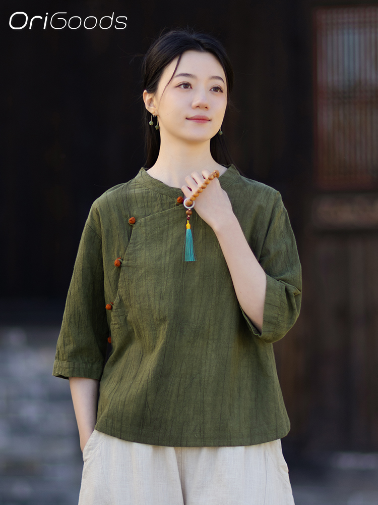OriGoods タイダイシャツ 女性用 ラミーコットン ル - Japan Summer Clothing Women のレビューと価格