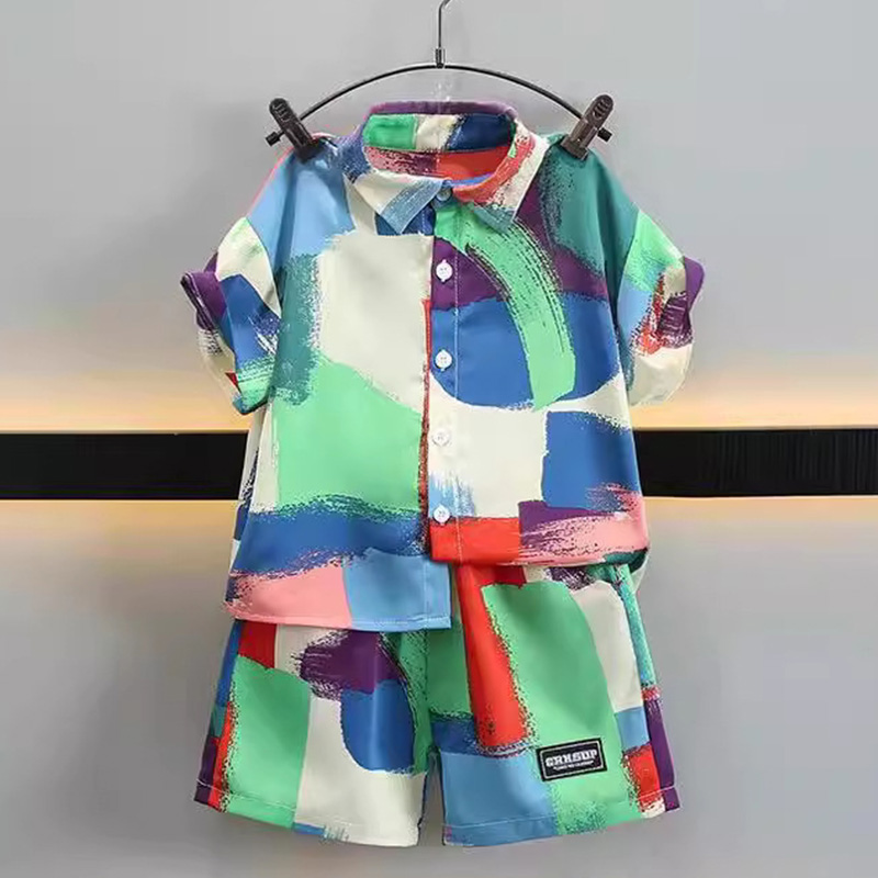 新しい夏のベビー服スーツ子供男の子シャツショーツ 2 ピース - Summer Clothing Drawing のレビューと価格