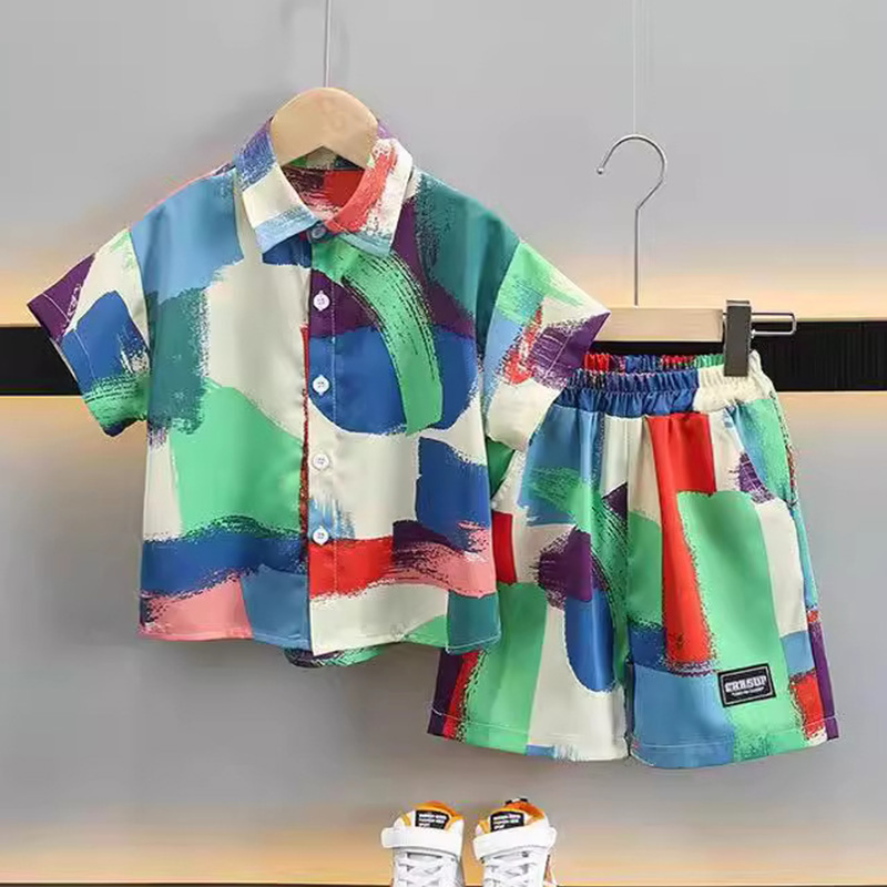 新しい夏のベビー服スーツ子供男の子シャツショーツ 2 ピース - Summer Clothing Drawing のレビューと価格